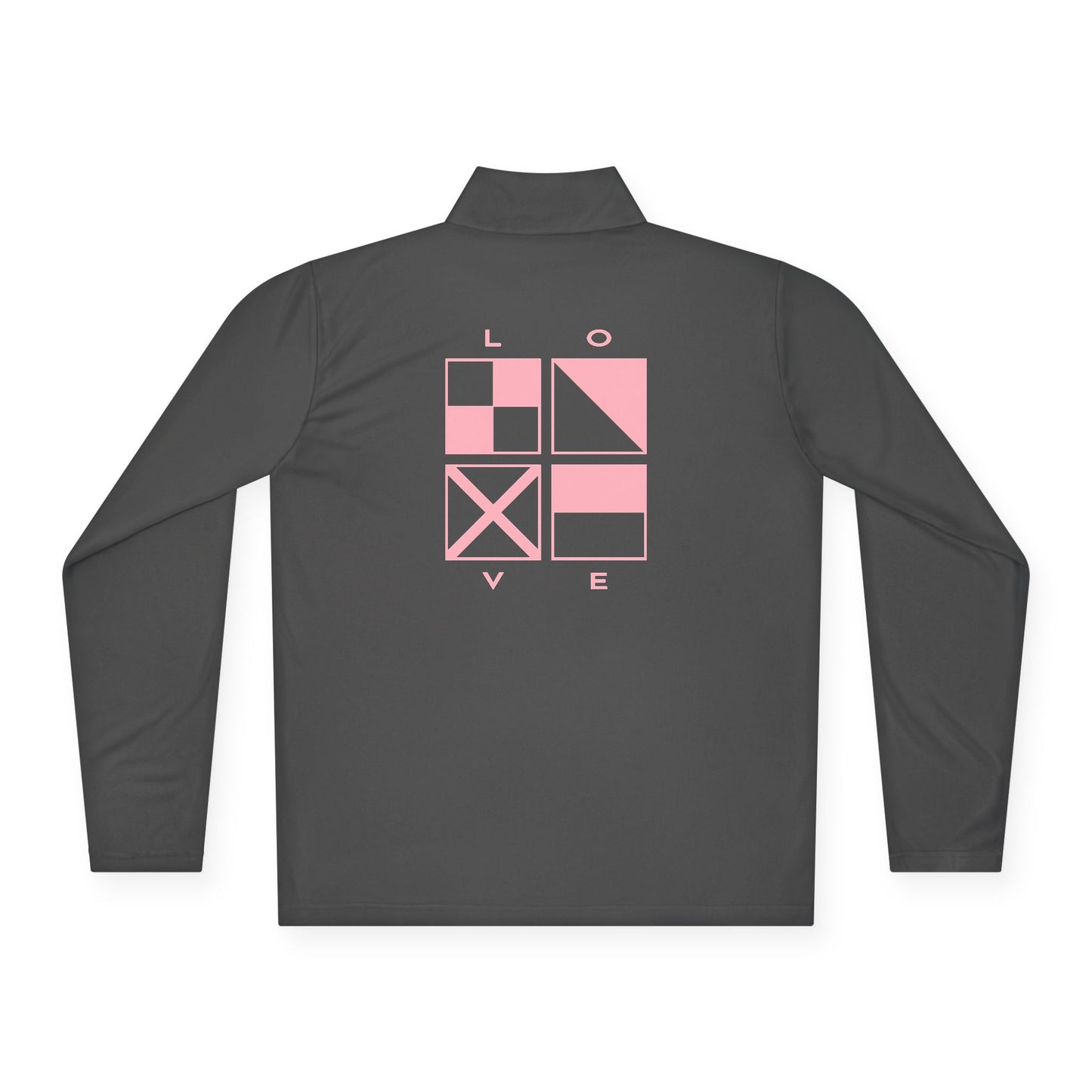 LOVE Nautical Flags Unisex Quarter-Zip Pullover by Pontoon Girl®