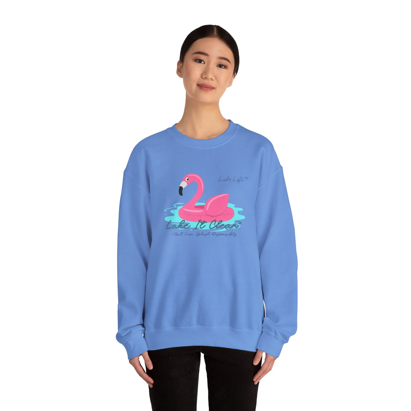 Lake It Clean™ Lake Life™ - Heavy Blend™ Crewneck Sweatshirt by Pontoon Girl®