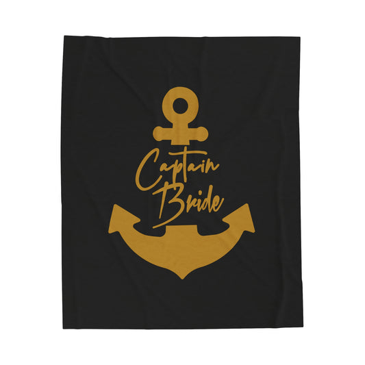 Captain Bride Plush Blanket by PontoonGirl®