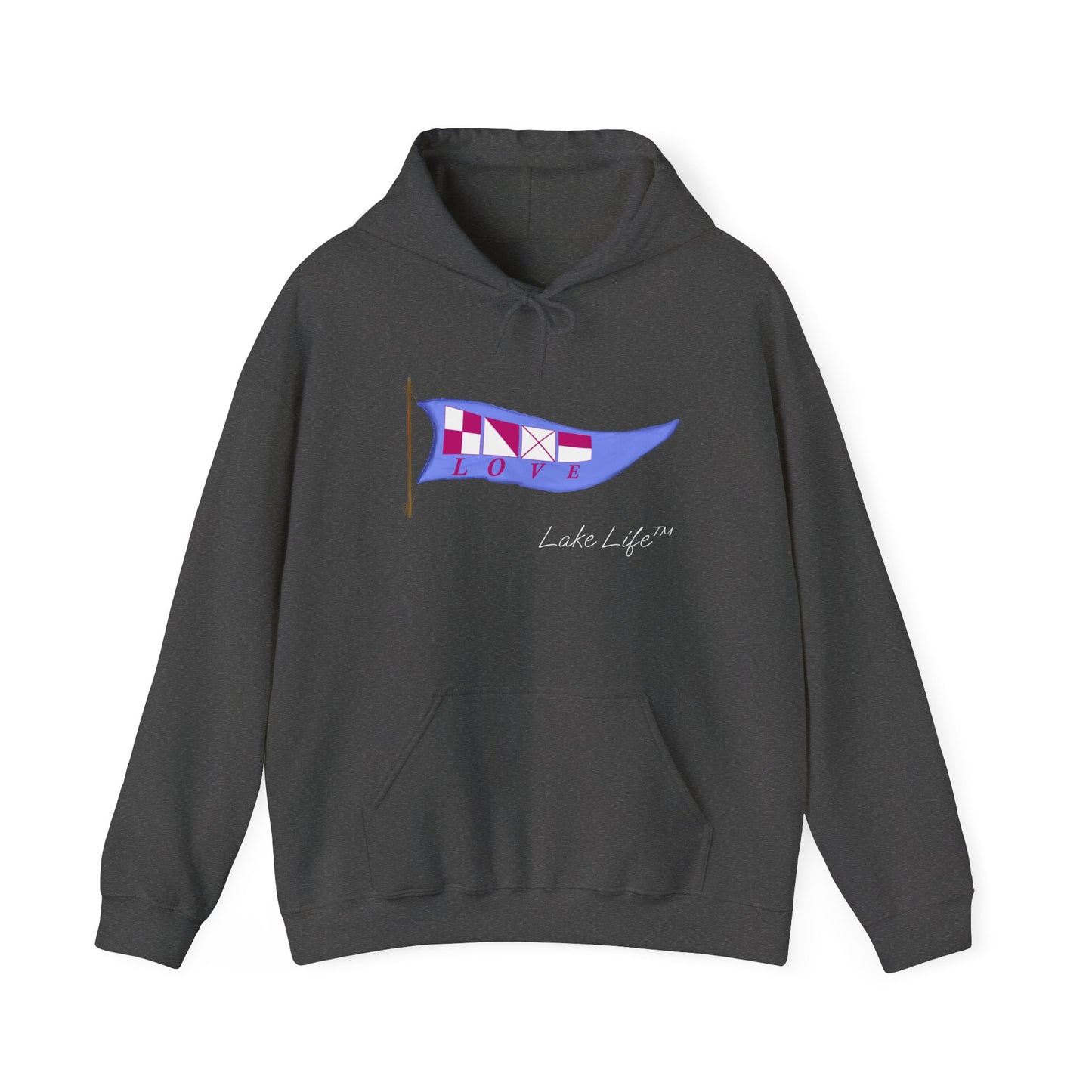 Nautical Love Lake Life™ Hooded Sweatshirt by Pontoon Girl®