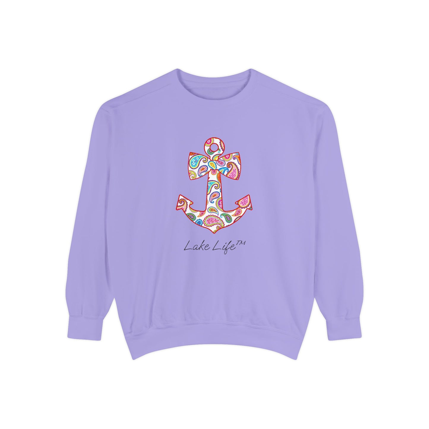 Sweet Anchor Lake Life™ Crew Neck Sweatshirt by Pontoon Girl®