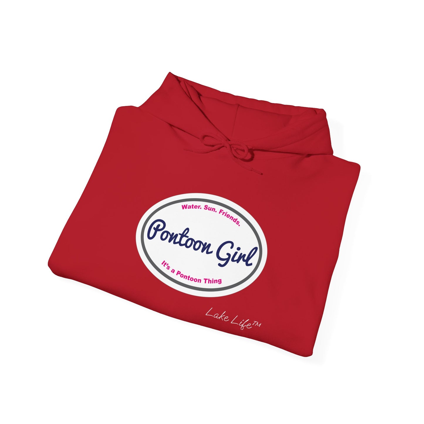 Pontoon Girl Logo Lake Life™ Hooded Sweatshirt by Pontoon Girl®