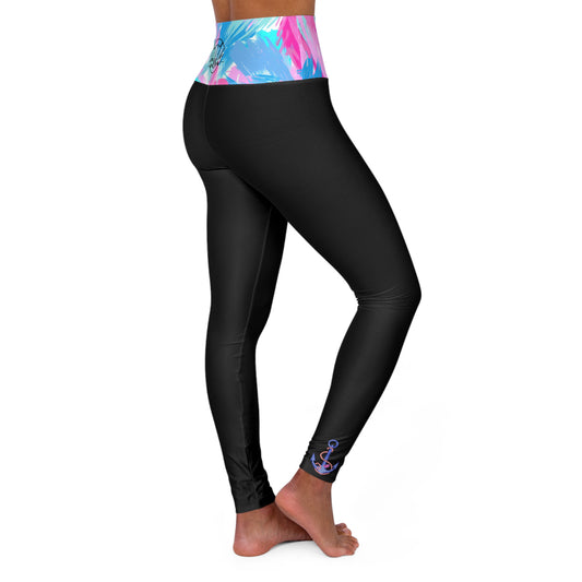 Lake Life™ Paddle High Waisted Yoga Leggings by Pontoon Girl®