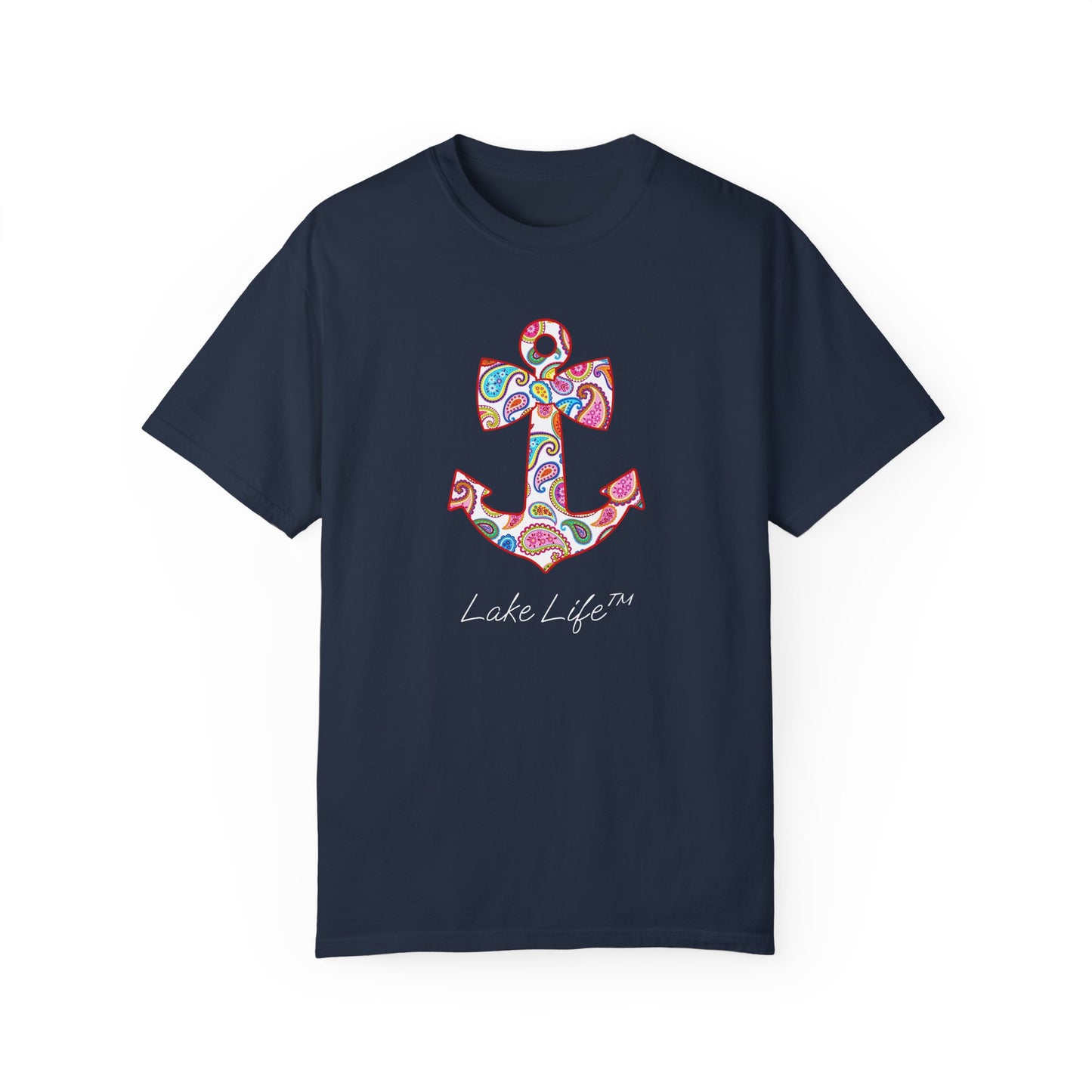 Sweet Anchor Lake Life™ Unisex Garment-Dyed T-shirt by Pontoon Girl®