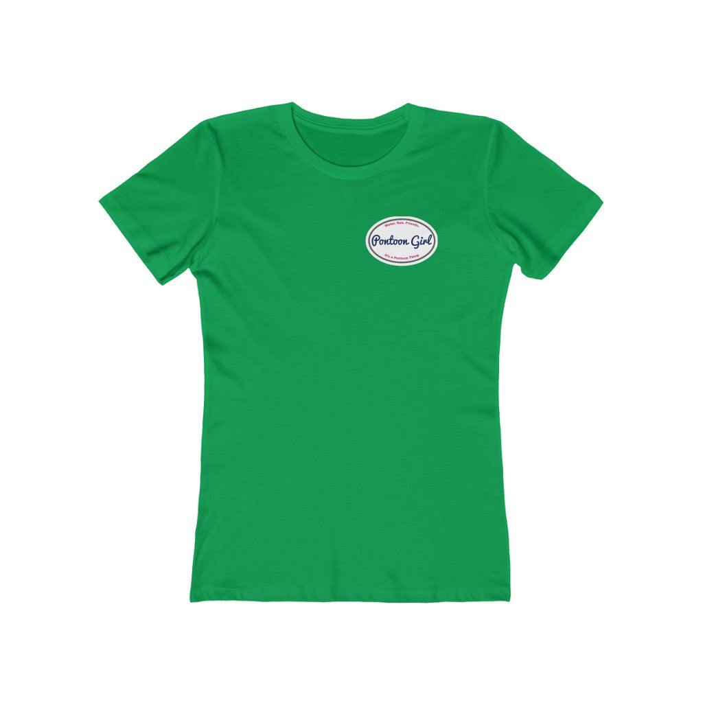 Classic Pontoon Girl Logo T Shirt - Style: Women's The Boyfriend Tee