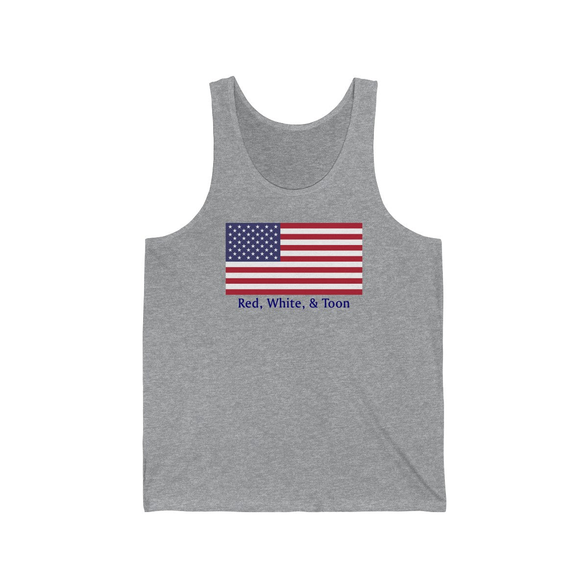 Tank Top - Classic Flag - Red White and Toon - TWO SIDED DESIGN