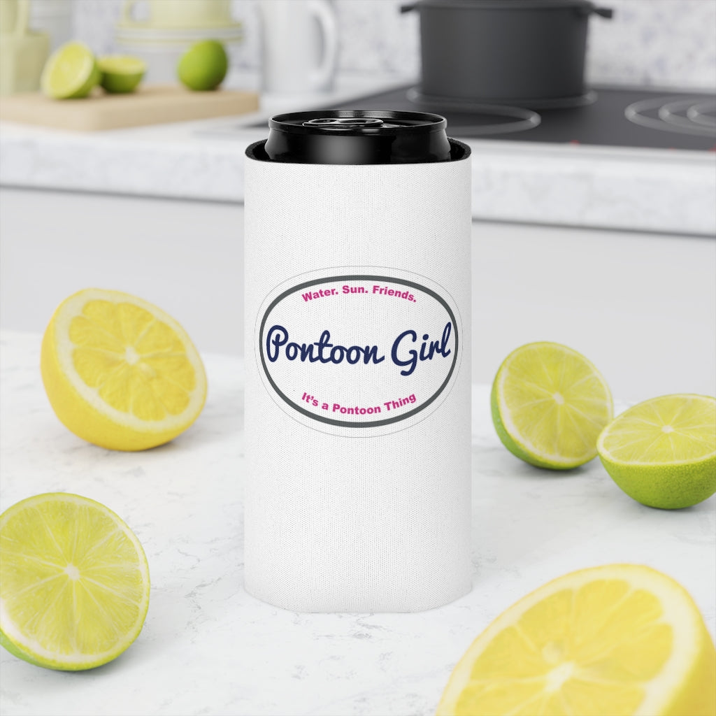 Classic Pontoon Girl - Can Cooler