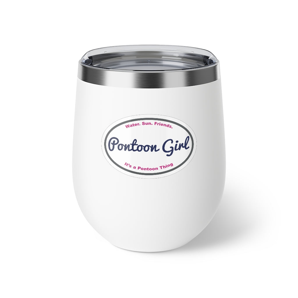 Classic Pontoon Girl - Insulated Cup - Wine Glass