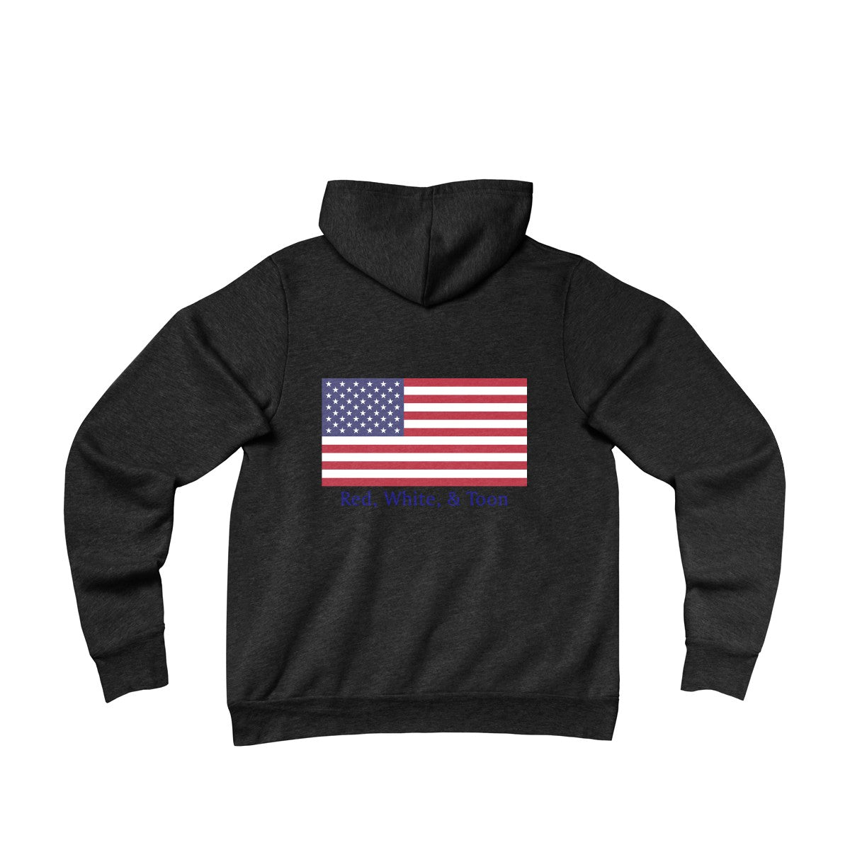 Pontoon Girl - Red White and Toon - Classic Flag Hoodie