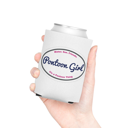 Classic Pontoon Girl - Can Cooler