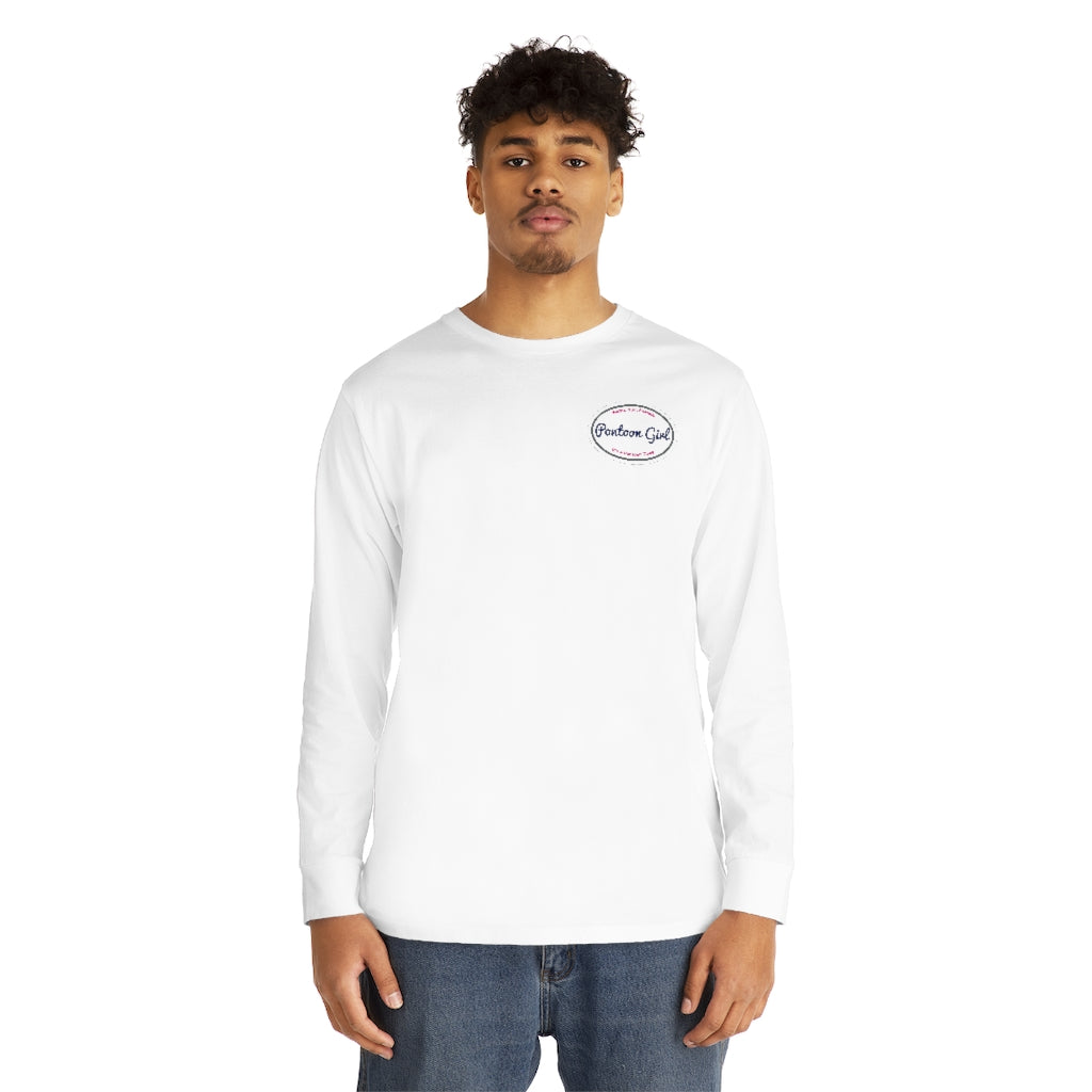Classic Pontoon Girl Logo Long Sleeve T Shirt - Style: Long Sleeve Crewneck Tee