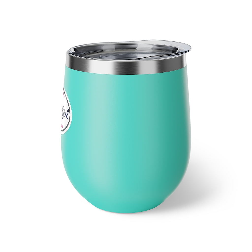 Classic Pontoon Girl - Insulated Cup - Wine Glass