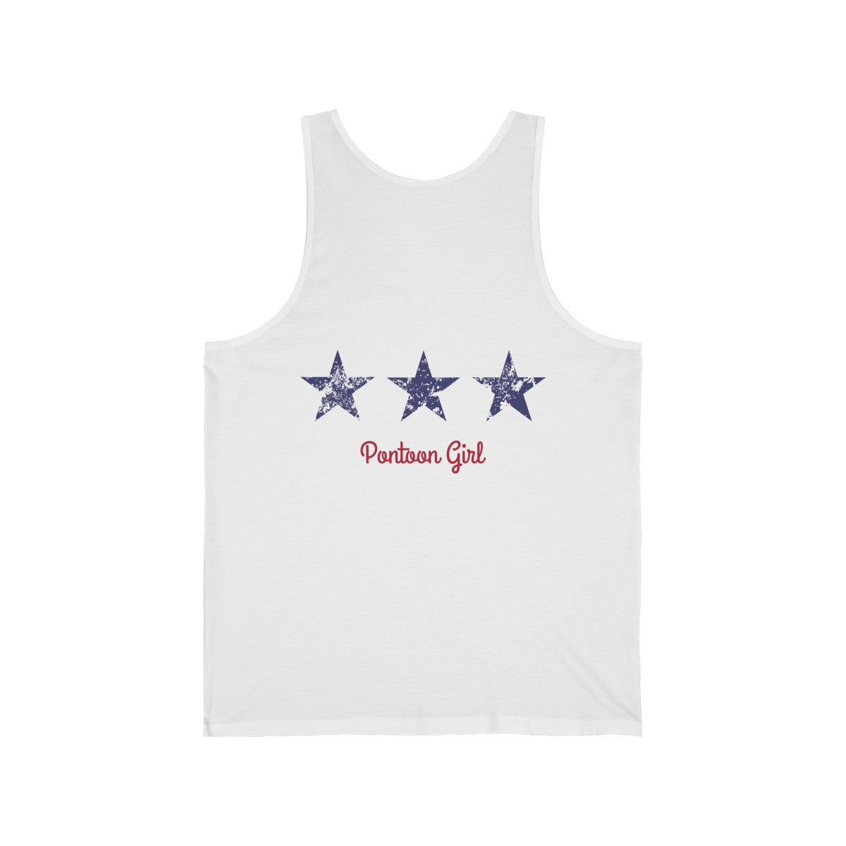 Tank Top -  Contemporary Flag - Red White and Toon - TWO SIDED DESIGN