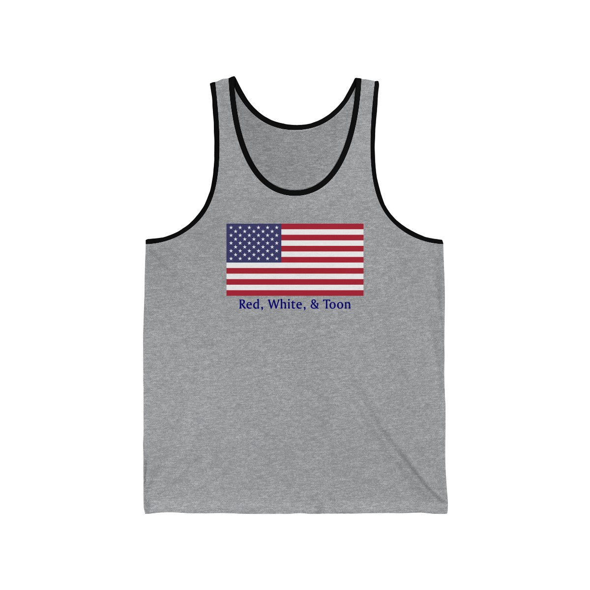 Tank Top - Classic Flag - Red White and Toon - TWO SIDED DESIGN