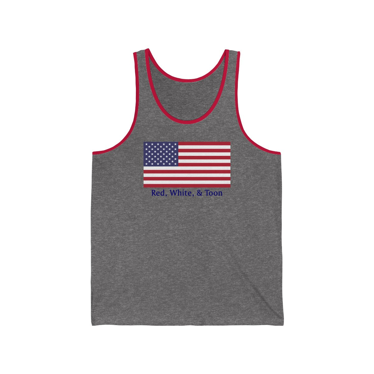 Tank Top - Classic Flag - Red White and Toon - TWO SIDED DESIGN