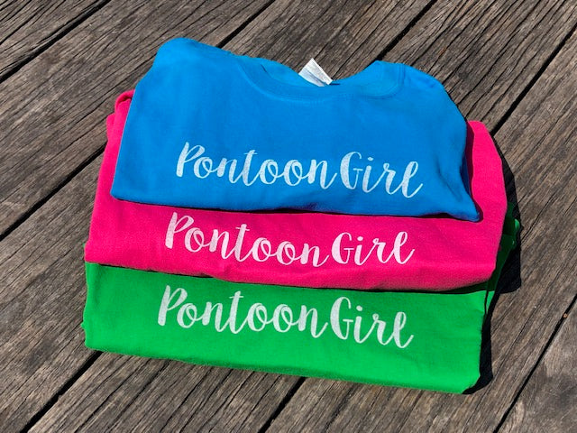 Pontoon Girl Shirt - Classic Wave