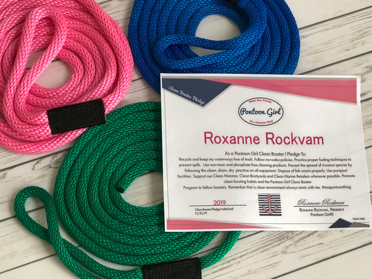 Personalized Boating Rope - Boat Tie Line - Mooring and Docking Line - S1pg