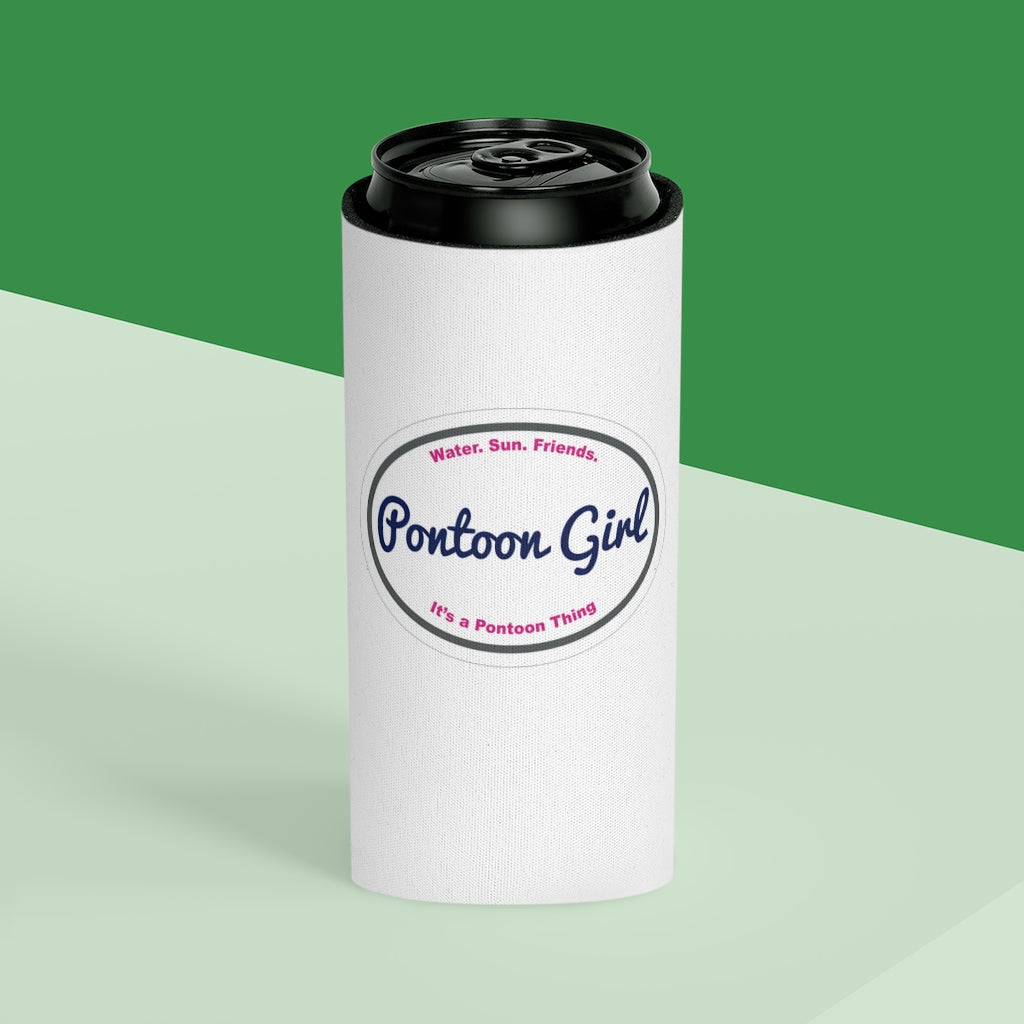 Classic Pontoon Girl - Can Cooler