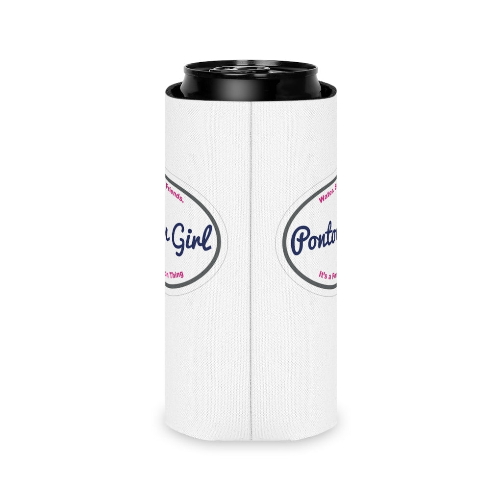 Classic Pontoon Girl - Can Cooler