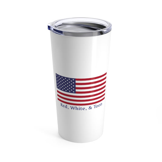 Pontoon Girl - Classic Flag Tumbler - Red White and Toon