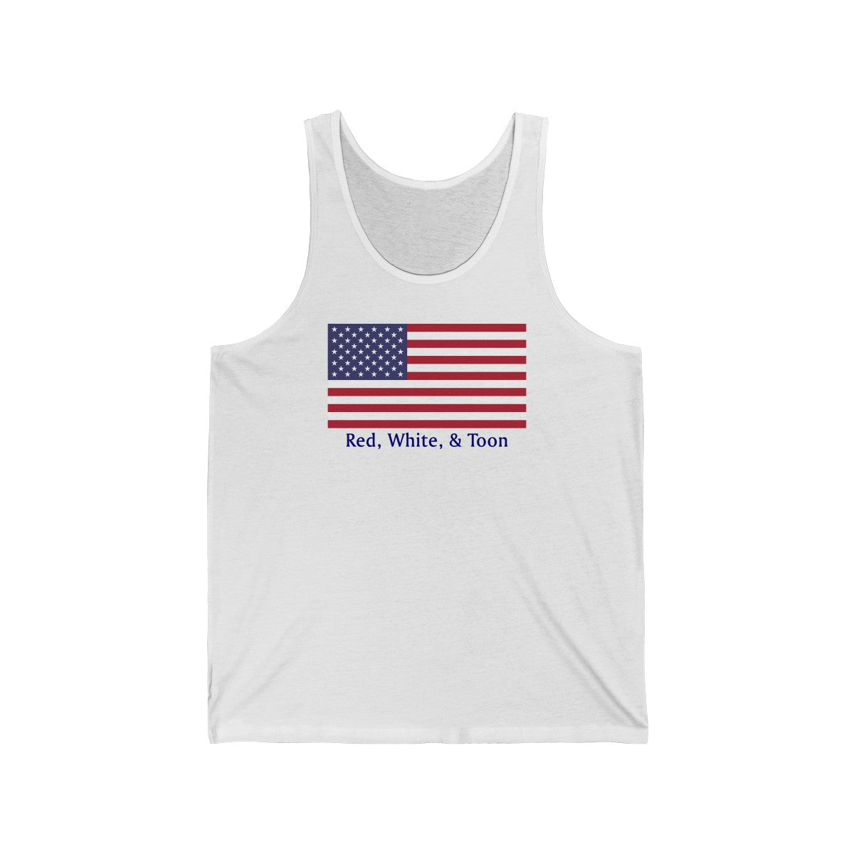 Tank Top - Classic Flag - Red White and Toon - TWO SIDED DESIGN