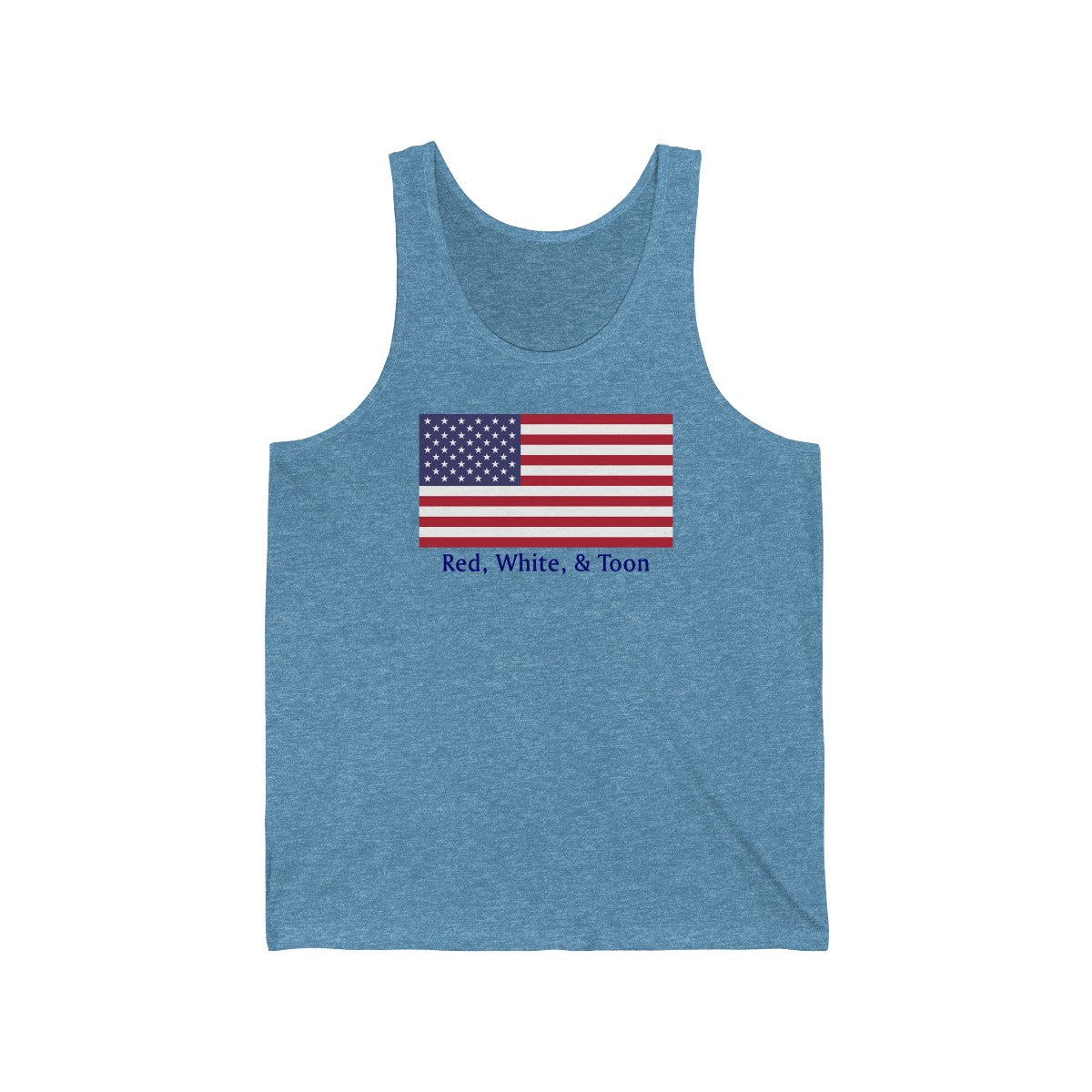 Tank Top - Classic Flag - Red White and Toon - TWO SIDED DESIGN