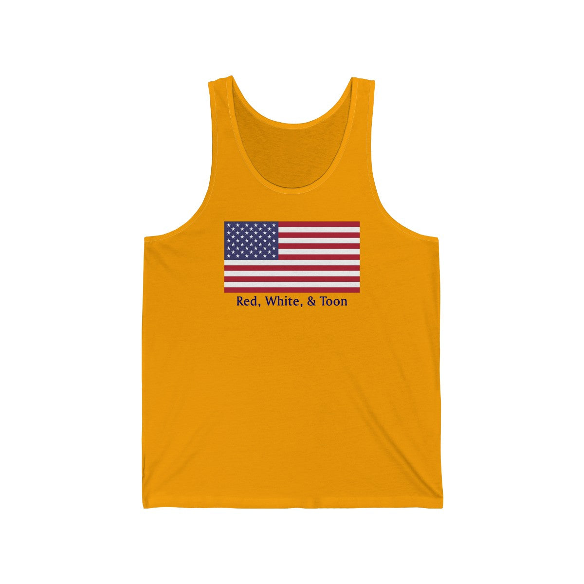 Tank Top - Classic Flag - Red White and Toon - TWO SIDED DESIGN