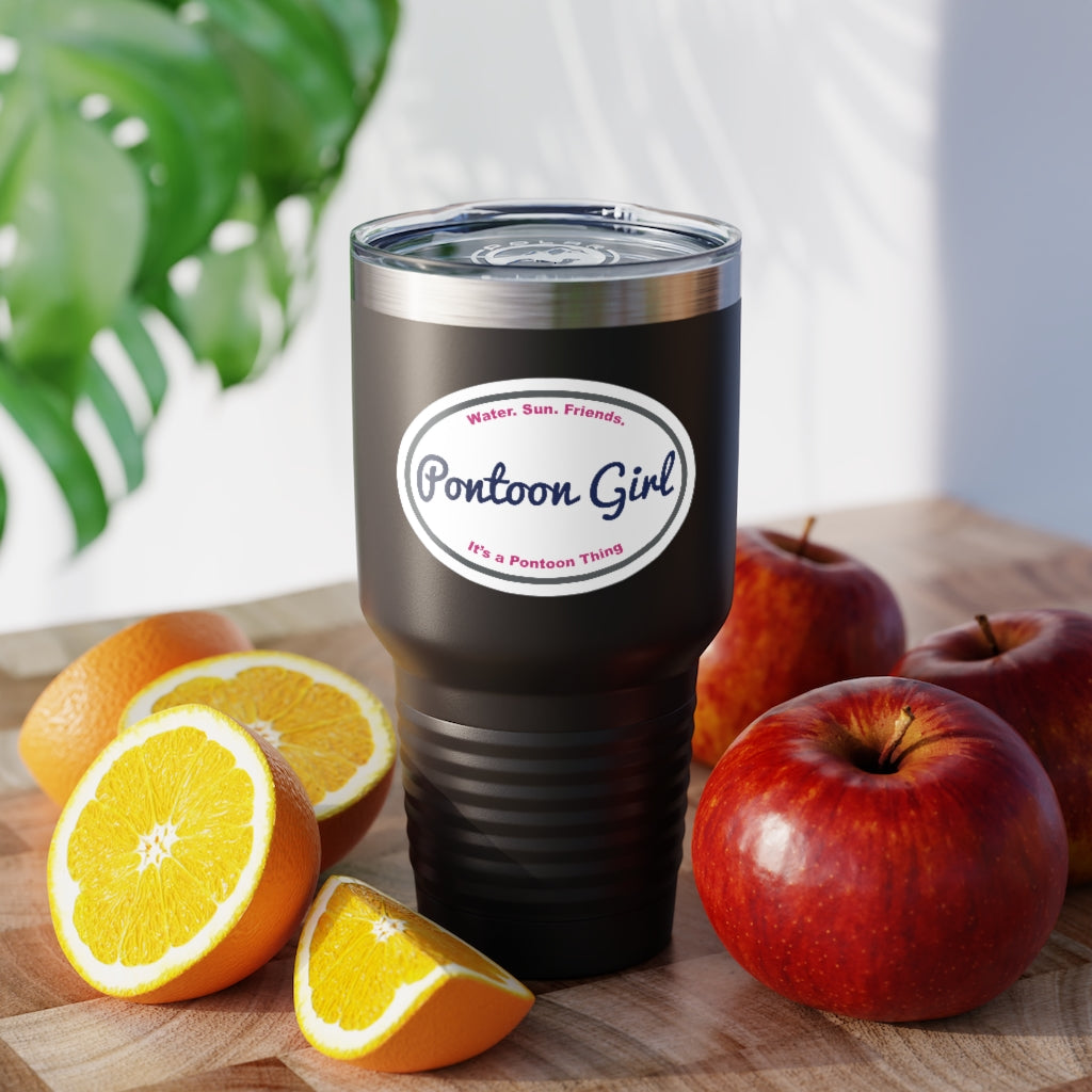 Classic Pontoon Girl - Ringneck Tumbler, 30oz