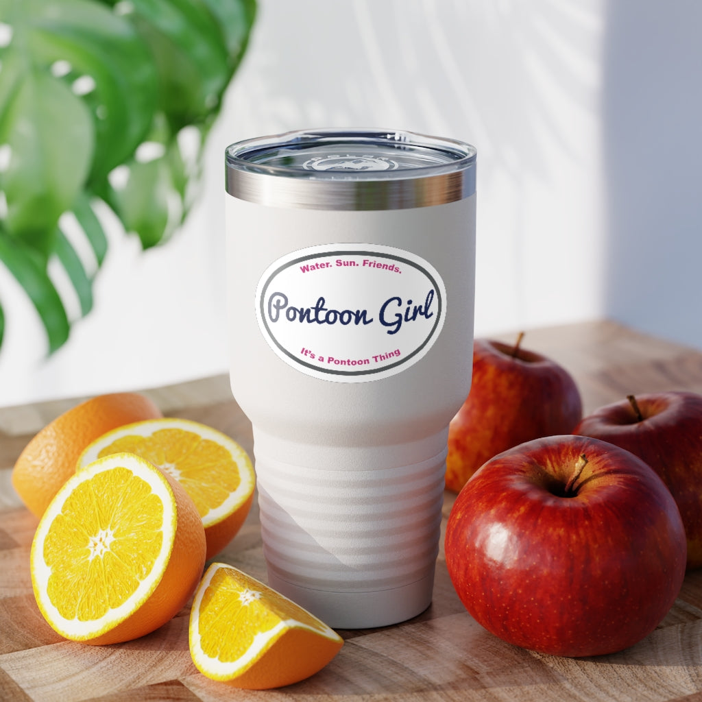 Classic Pontoon Girl - Ringneck Tumbler, 30oz