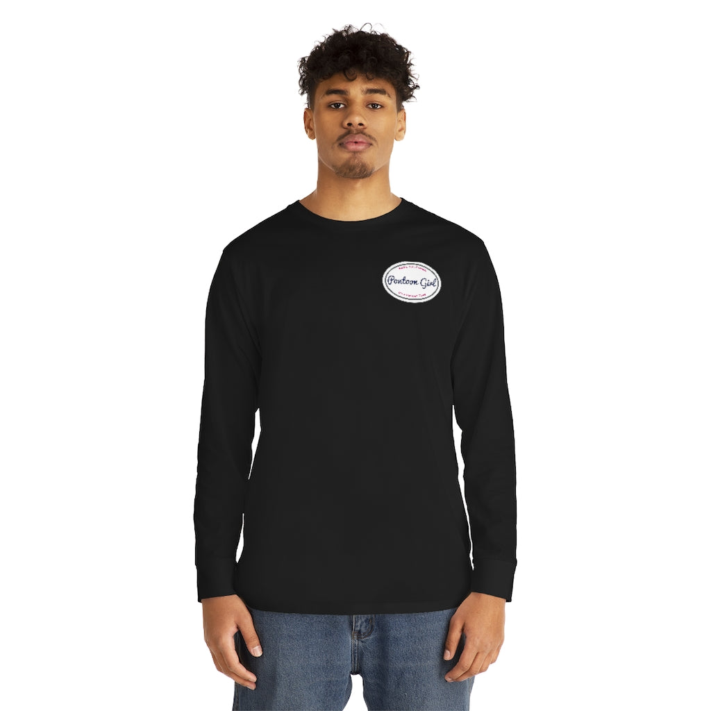 Classic Pontoon Girl Logo Long Sleeve T Shirt - Style: Long Sleeve Crewneck Tee