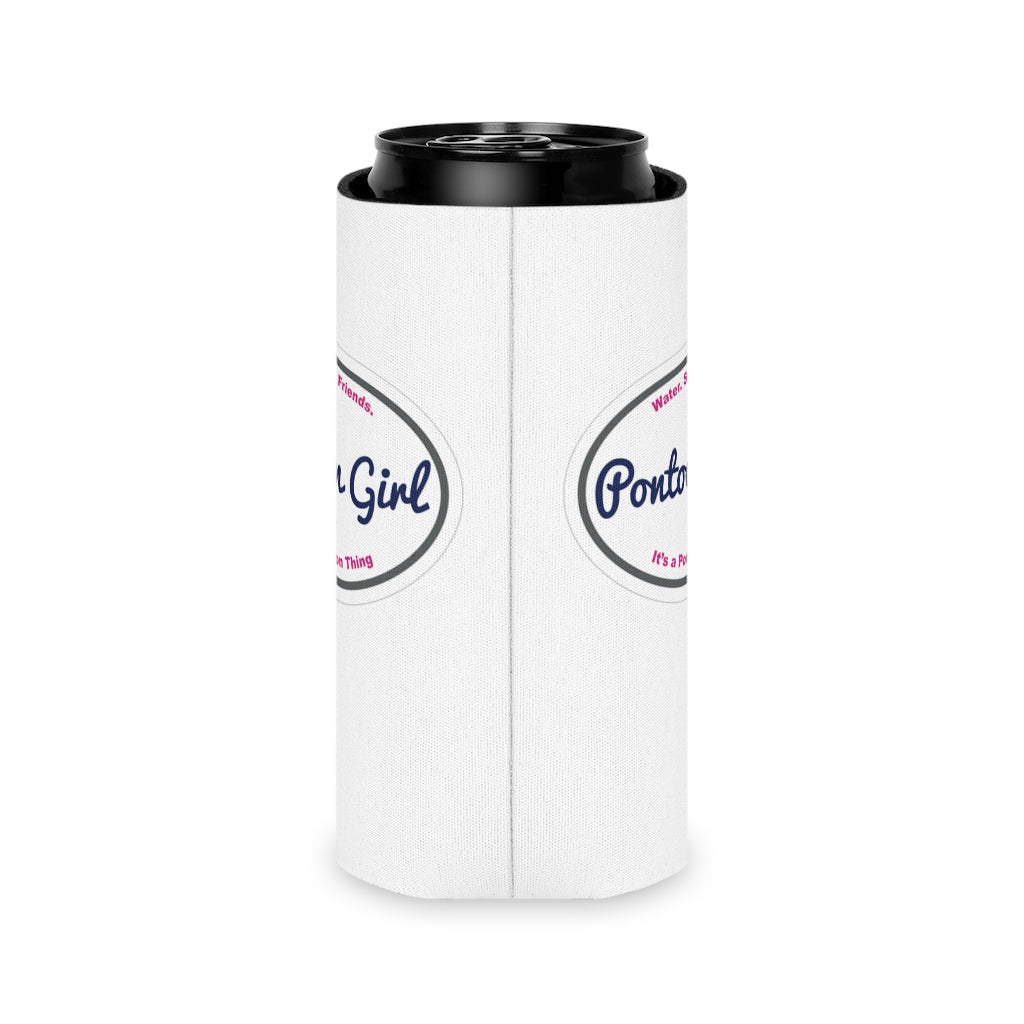 Classic Pontoon Girl - Can Cooler