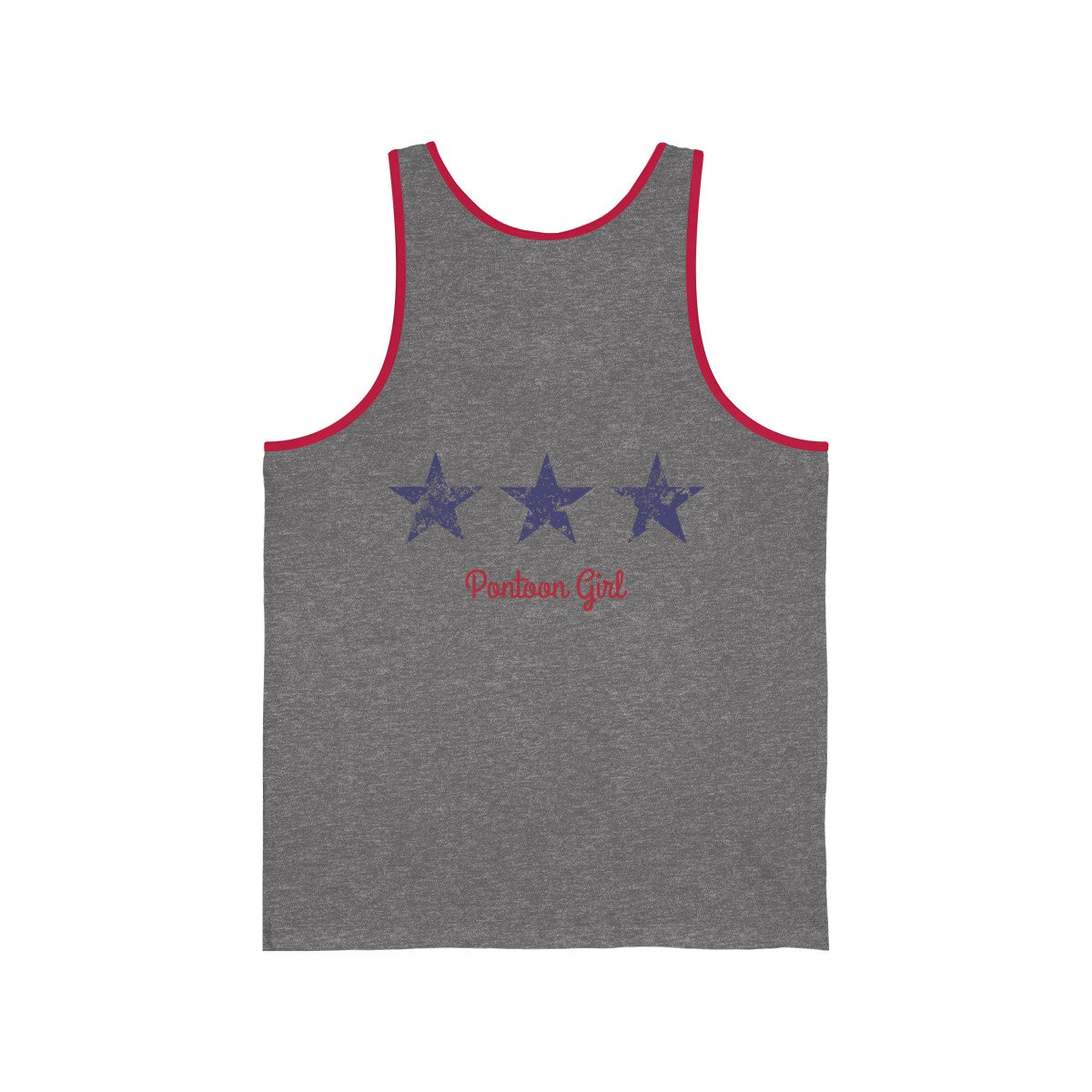 Tank Top - Contemporary Flag - Red White and Toon - TWO SIDED DESIGN