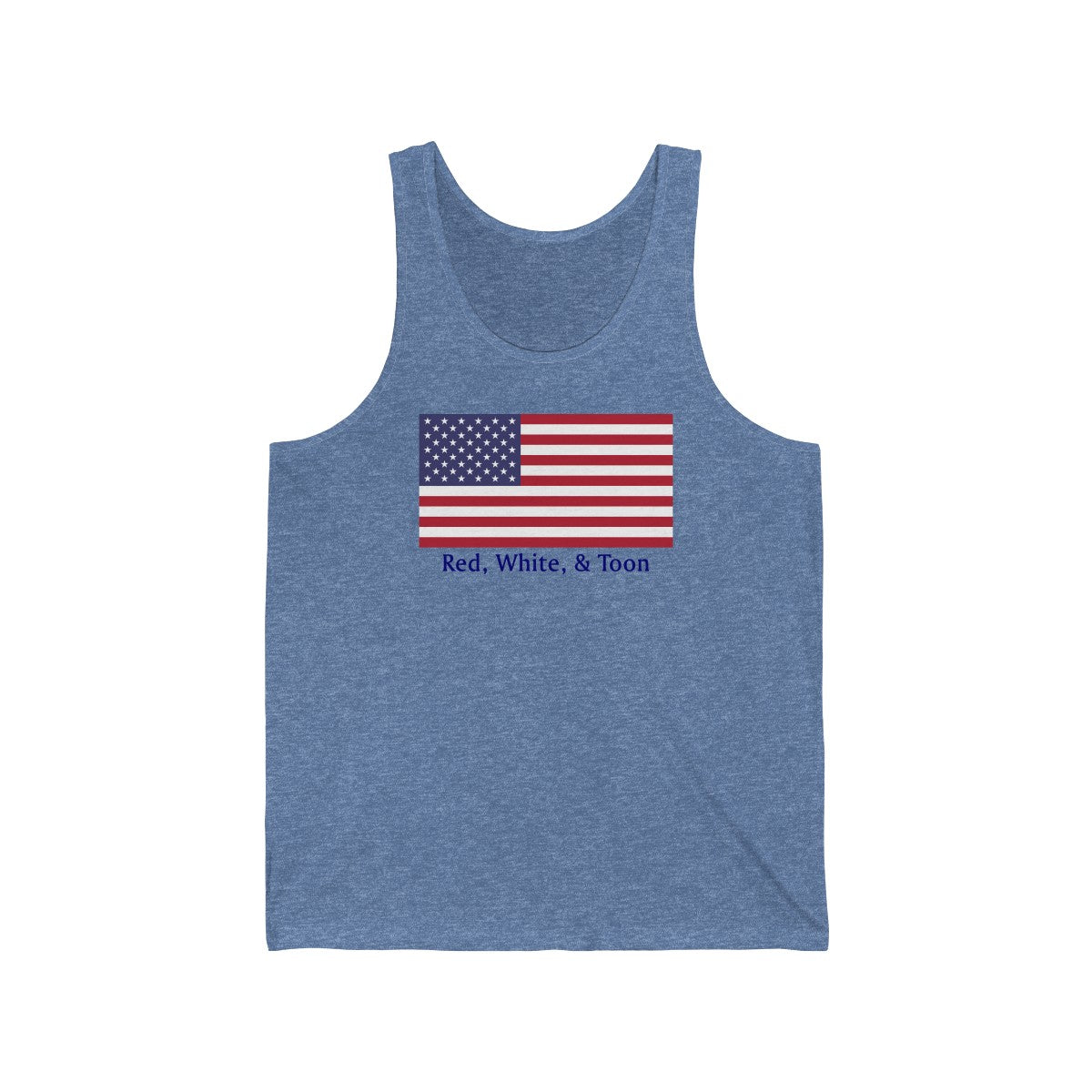 Tank Top - Classic Flag - Red White and Toon - TWO SIDED DESIGN