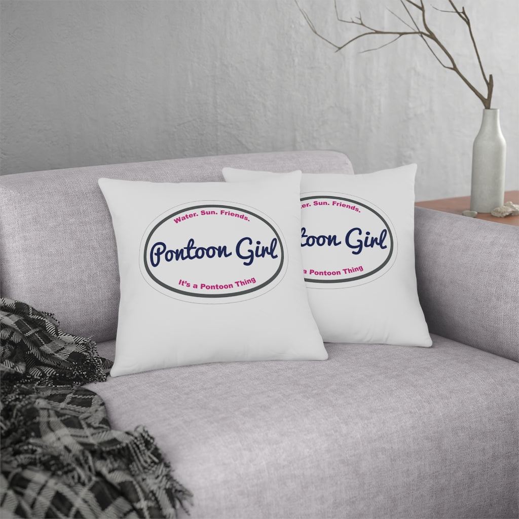 Classic Pontoon Girl - Waterproof Pillows