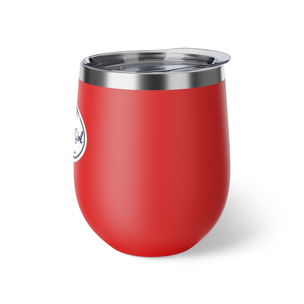 Classic Pontoon Girl - Insulated Cup - Wine Glass