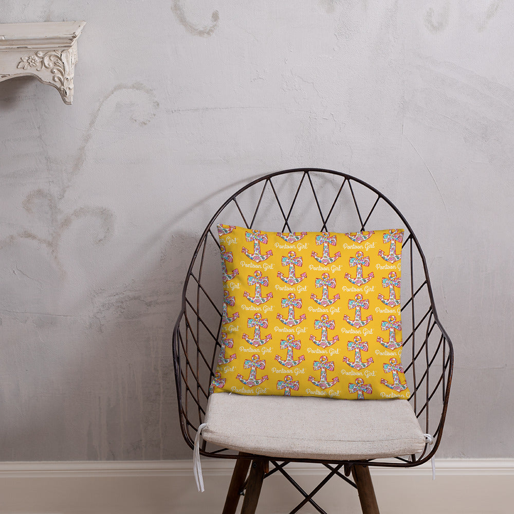 Pontoon Girl® - Basic Pillow with Cute Anchor