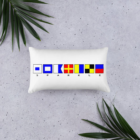 Sparkle Basic Pillow - The Calming Seas by Pontoon Girl®