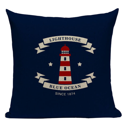 Nautical Deal - Pillow Case - Red Lighthouse