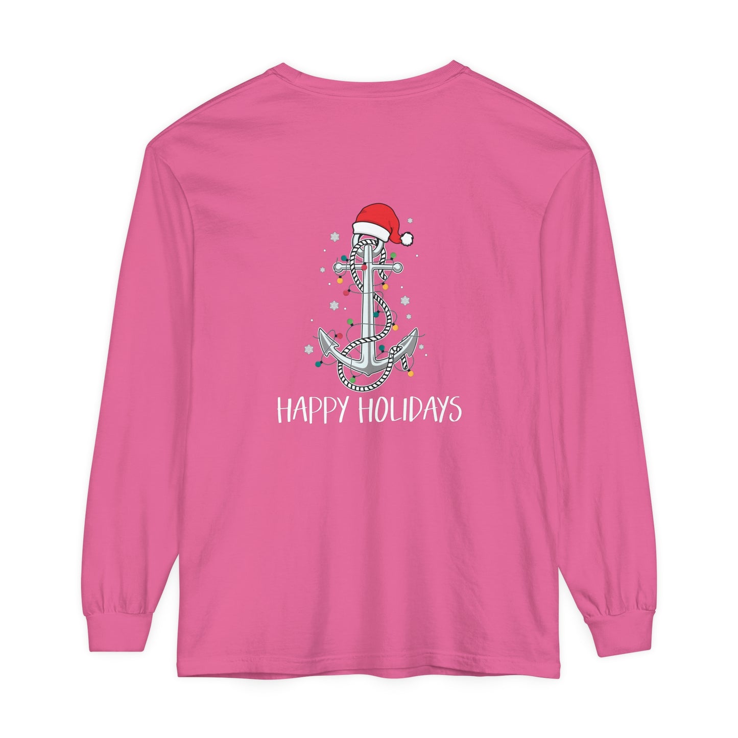 Copy of Lake Life™ Anchor Tree Unisex Garment-dyed Long Sleeve T-Shirt by Pontoon Girl®