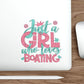 Just a Girl Who Loves Boating  - Die-Cut Stickers by Pontoon Girl®