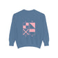 Love Nautical flag - Unisex Garment-Dyed Sweatshirt by Pontoon Girl