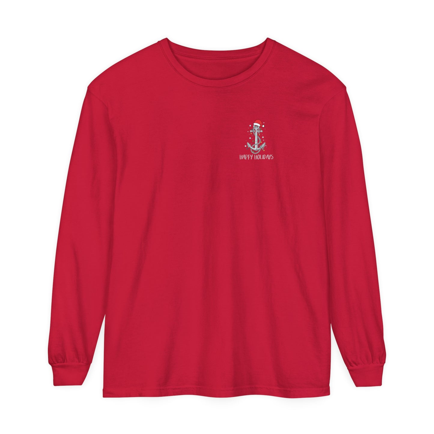 Copy of Lake Life™ Anchor Tree Unisex Garment-dyed Long Sleeve T-Shirt by Pontoon Girl®