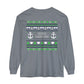 Ugly Pontoon Christmas Shirt - Unisex Garment-dyed Long Sleeve T-Shirt by Pontoon Girl®