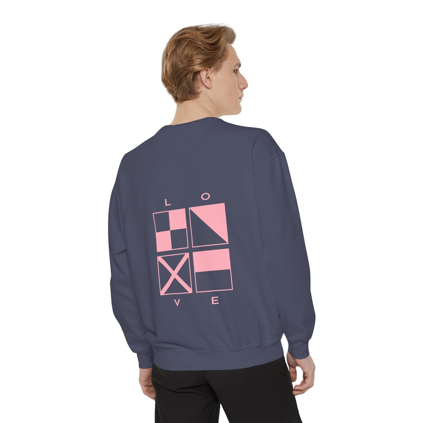 Love Nautical flag - Unisex Garment-Dyed Sweatshirt by Pontoon Girl