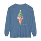 Lake Life™ Twisted Tree Cone Unisex Garment-dyed Long Sleeve T-Shirt by Pontoon Girl®