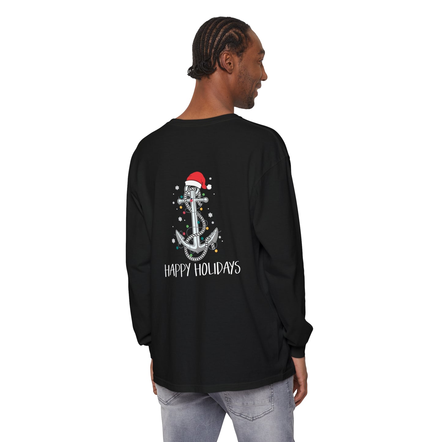 Copy of Lake Life™ Anchor Tree Unisex Garment-dyed Long Sleeve T-Shirt by Pontoon Girl®