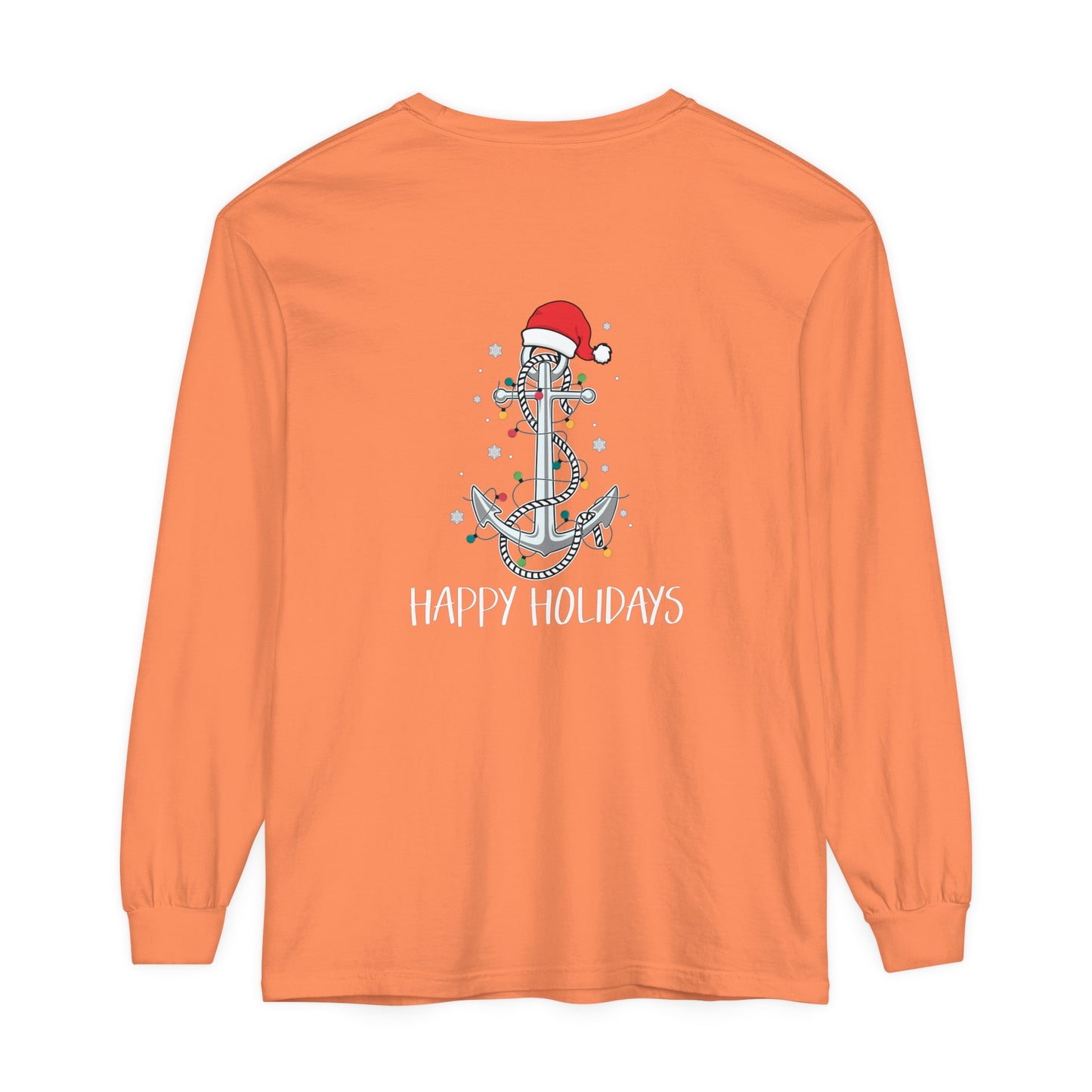 Copy of Lake Life™ Anchor Tree Unisex Garment-dyed Long Sleeve T-Shirt by Pontoon Girl®