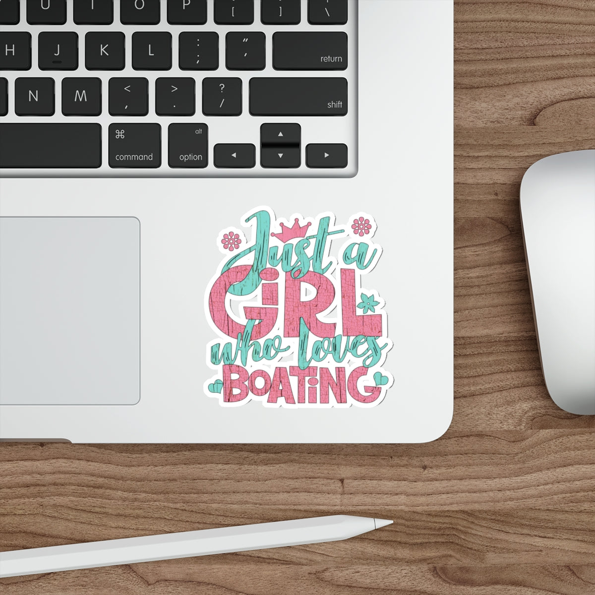 Just a Girl Who Loves Boating  - Die-Cut Stickers by Pontoon Girl®