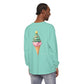 Lake Life™ Twisted Tree Cone Unisex Garment-dyed Long Sleeve T-Shirt by Pontoon Girl®