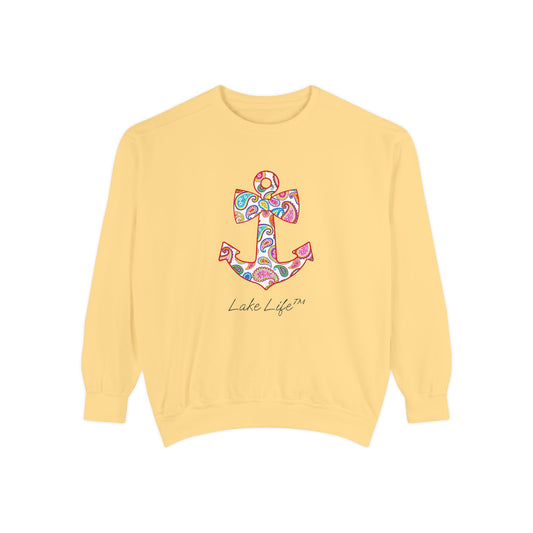 Sweet Anchor Lake Life™ Crew Neck Sweatshirt by Pontoon Girl®